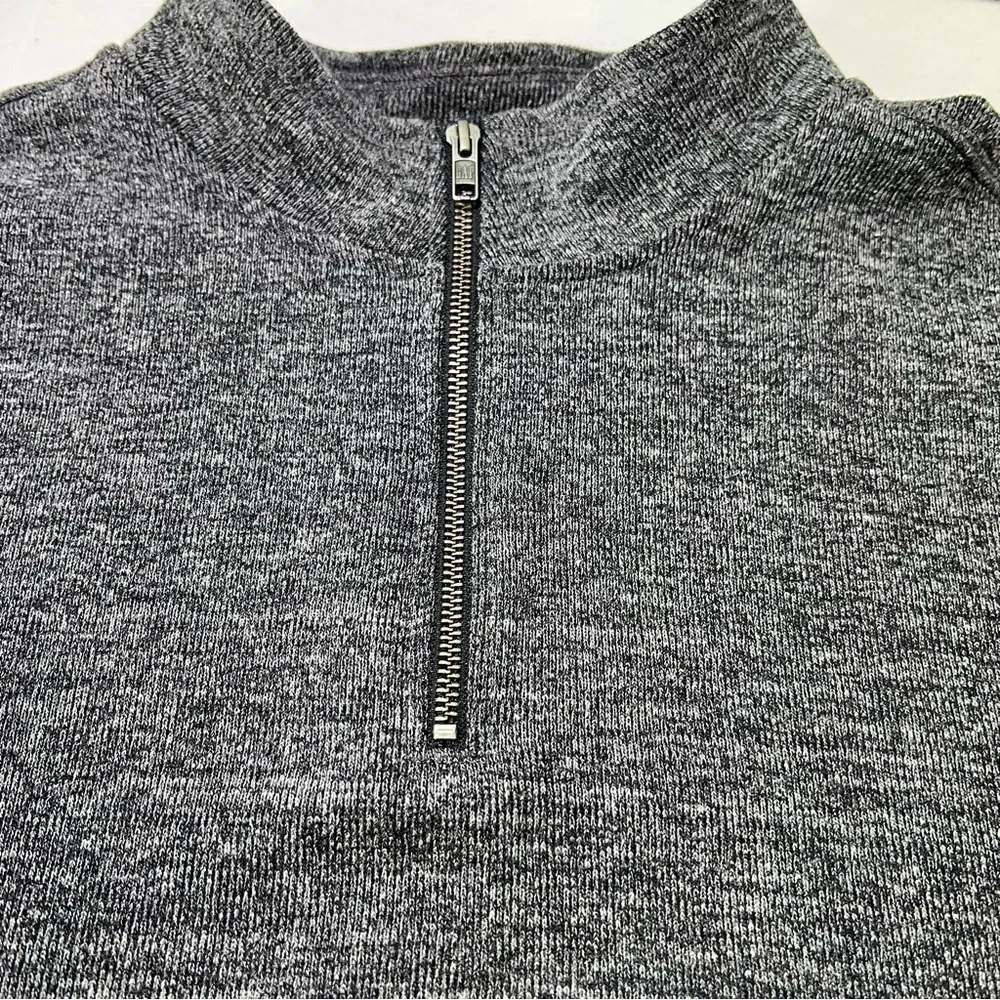 GAP Gray Quarter Zip Pullover Sweater XXL Men’s Mock Neck Casual Sweatshirt